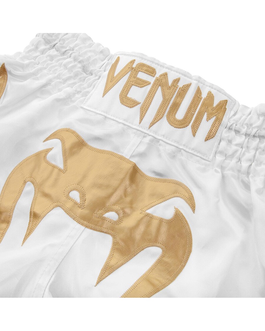 Pantaloncini Venum Bangkok Inferno Muay Thai - Bianco/oro
