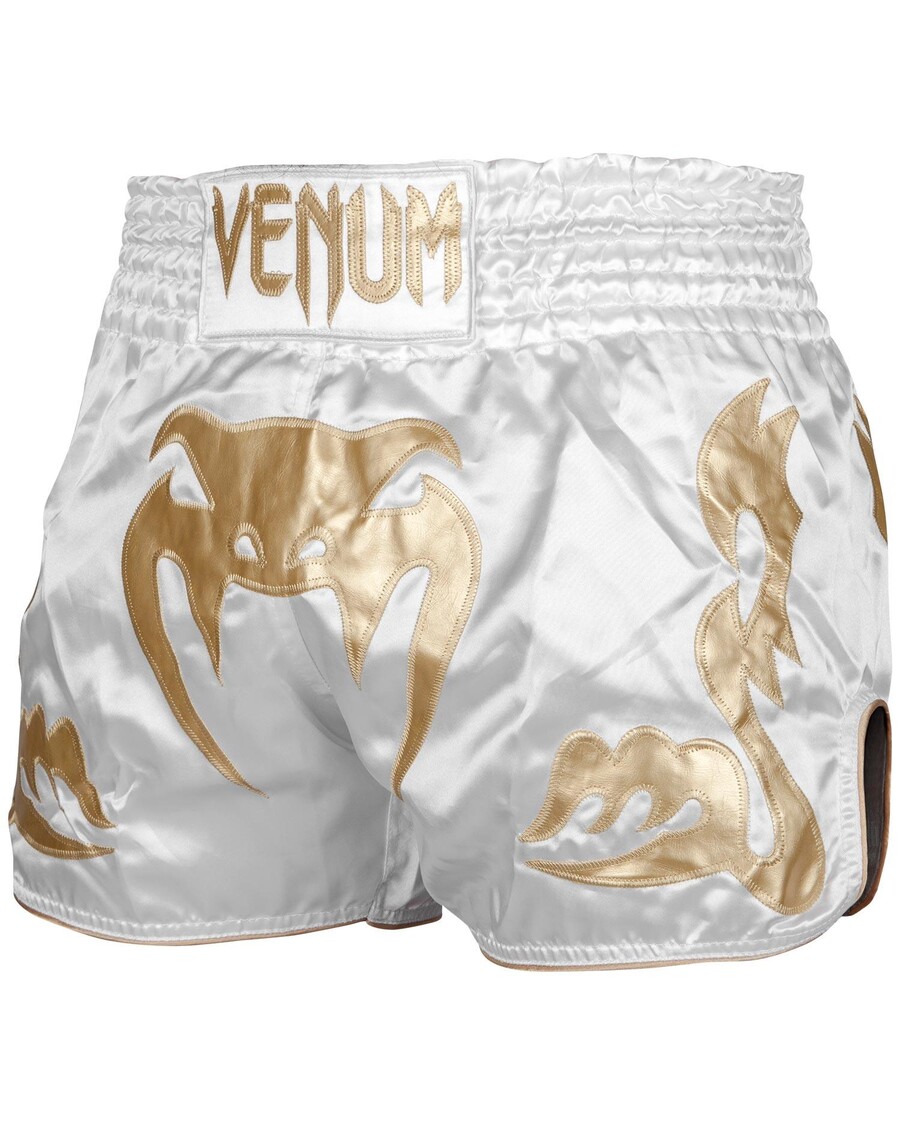Pantaloncini Venum Bangkok Inferno Muay Thai - Bianco/oro