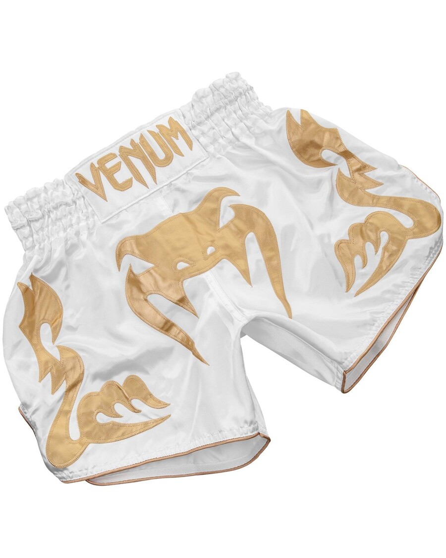 Venum Bangkok Inferno Muay-Thai-Shorts – Weiß/Gold