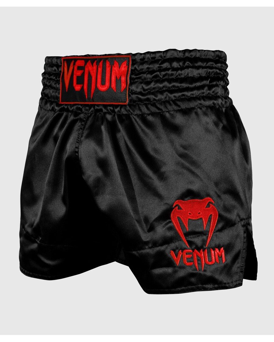 Venum Muay Thai Shorts Klassisch – Schwarz/rot