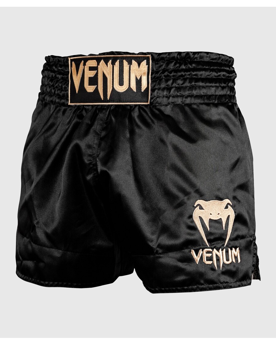 Venum Muay Thai Shorts Klassisch – Schwarz/Gold
