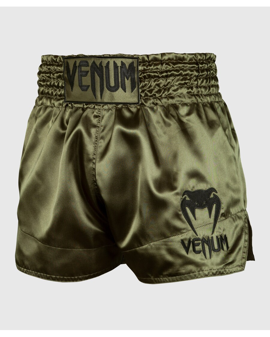 Venum Muay Thai Shorts Klassisch – Khaki/Schwarz