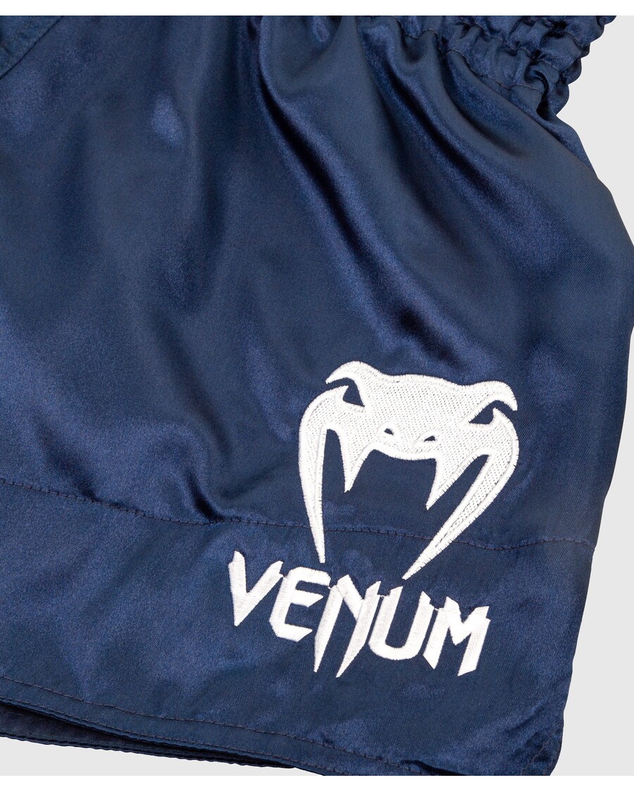 Venum Muay Thai Shorts Klassiske - Marineblå/hvide