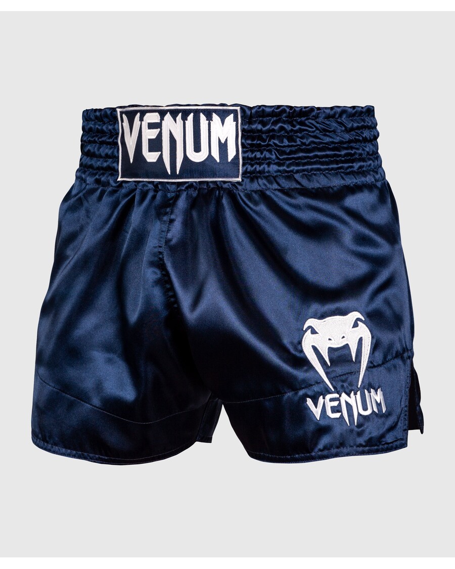Venum Muay Thai Shorts Klassisch – Marineblau/Weiß