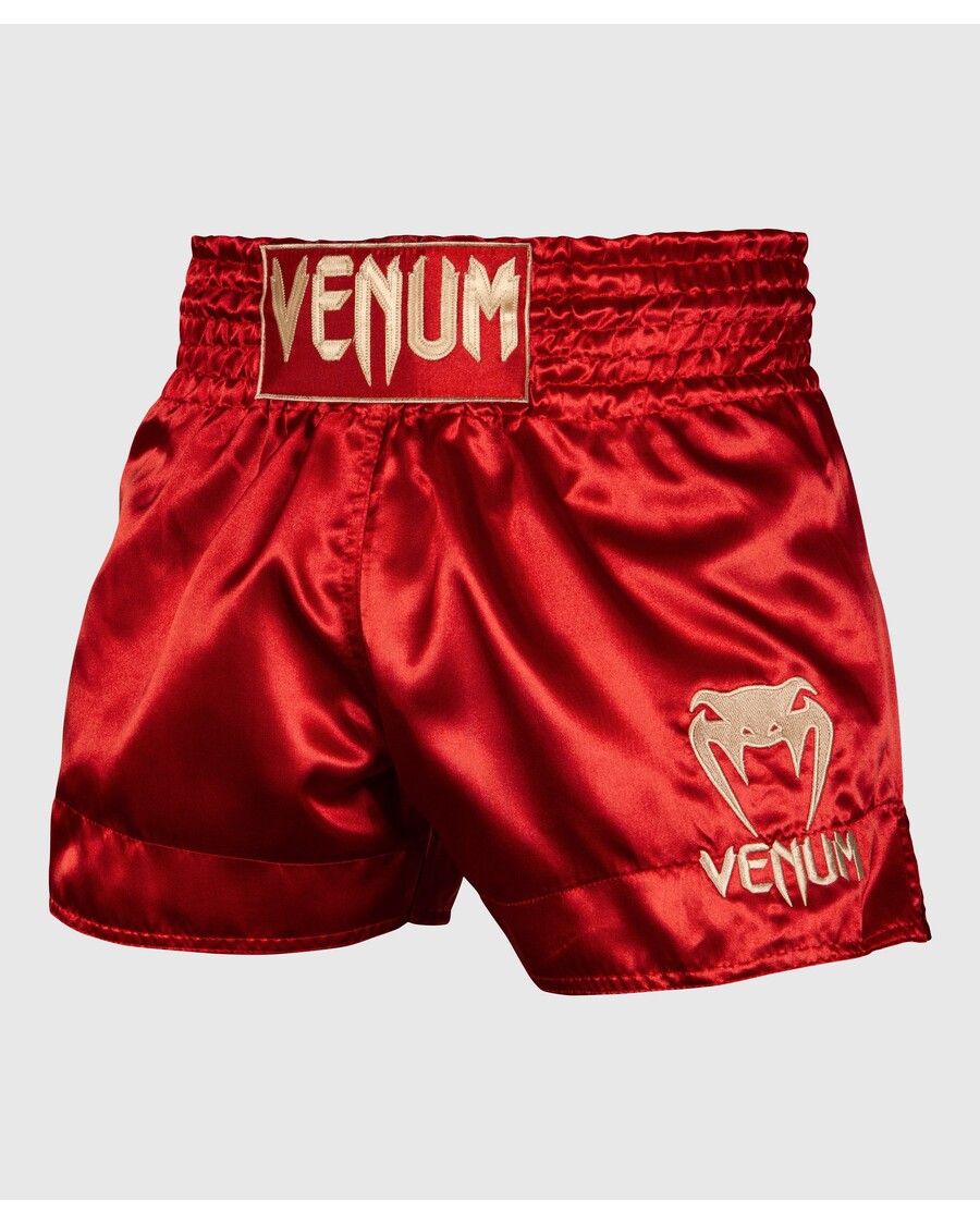 Venum Muay Thai Shorts Klassisch – Bordeaux/Gold