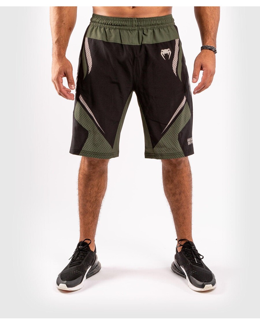 Venum One FC Impact Trainingsshorts – Schwarz/Khaki