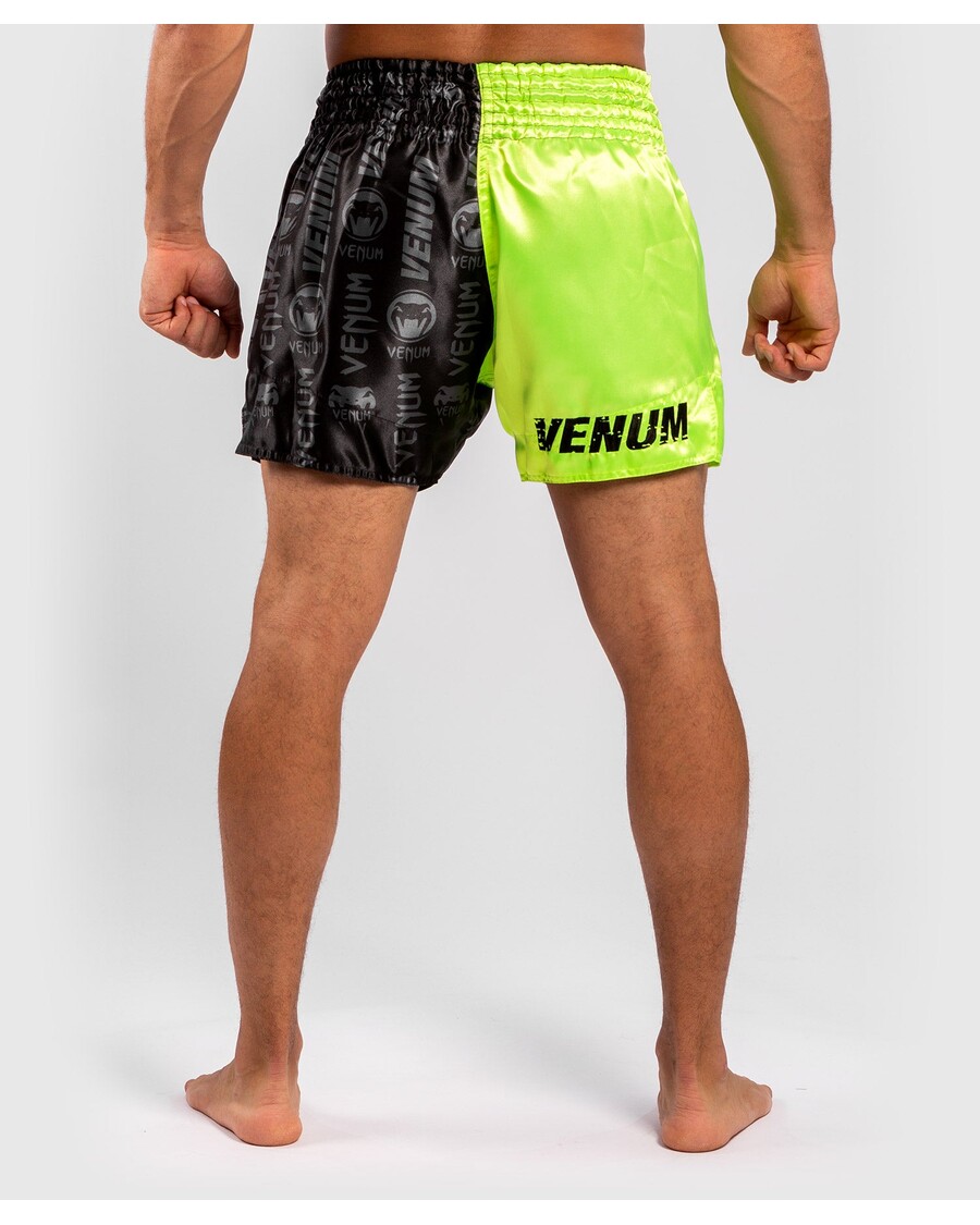Venum Logos Muay Thai Shorts - Zwart/geel