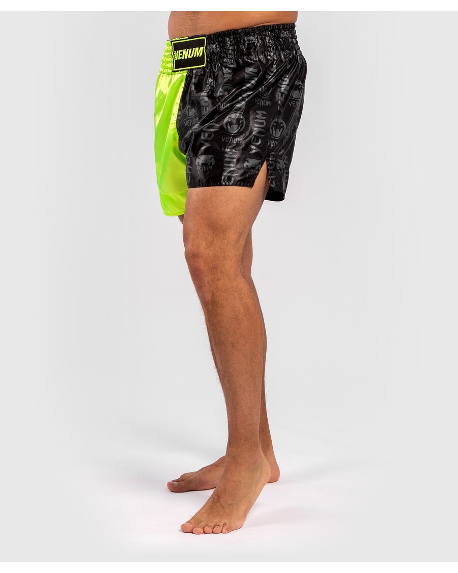 Venum Logos Muay Thai Shorts - Zwart/geel