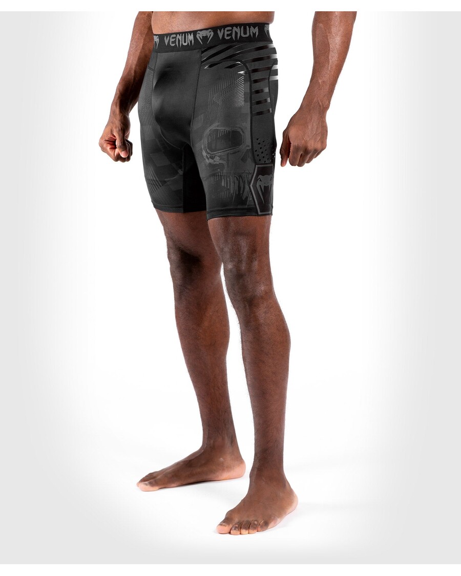 Pantaloni Scurți Venum Skull Vale Tudo - Negru/negru