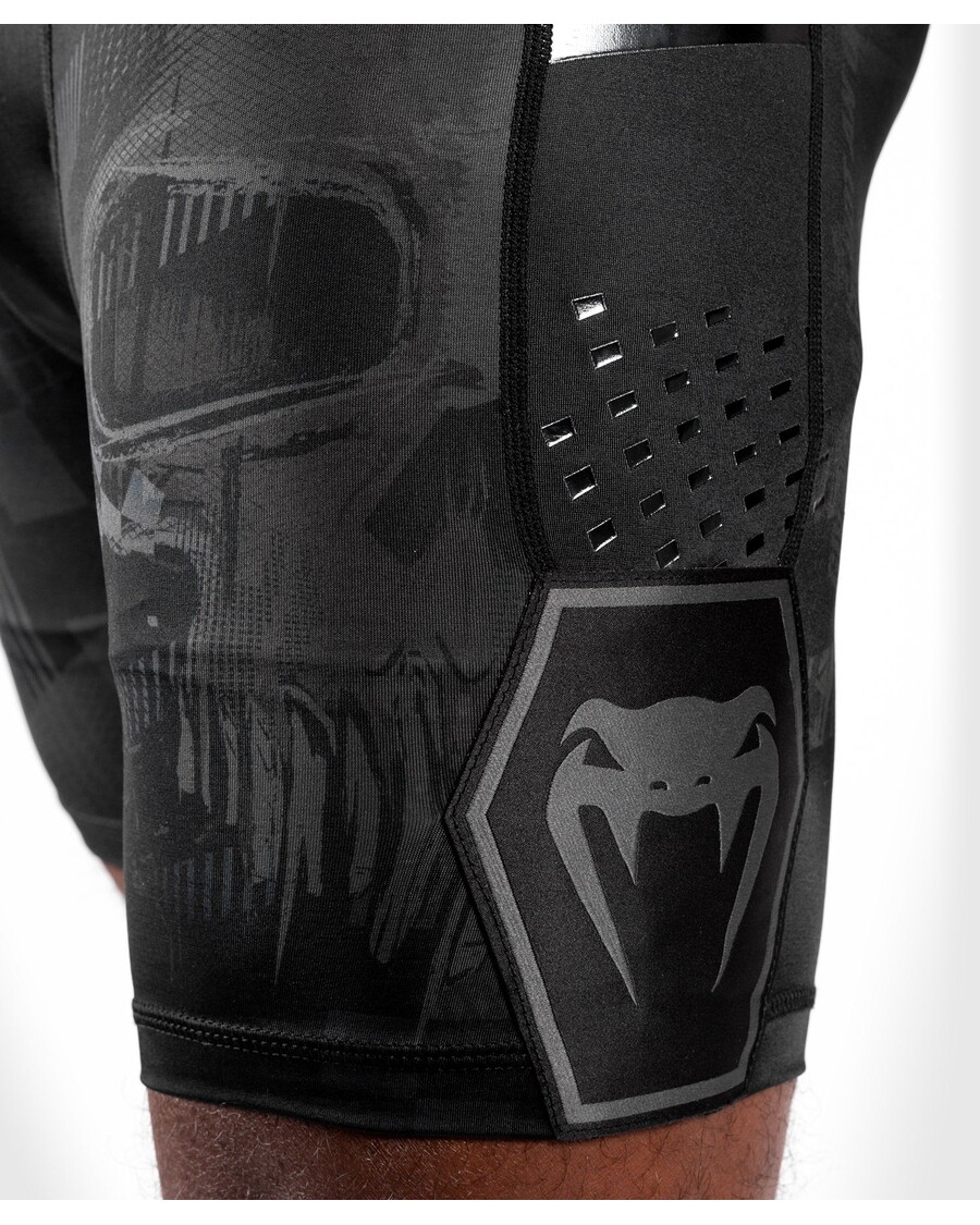 Pantaloni Scurți Venum Skull Vale Tudo - Negru/negru