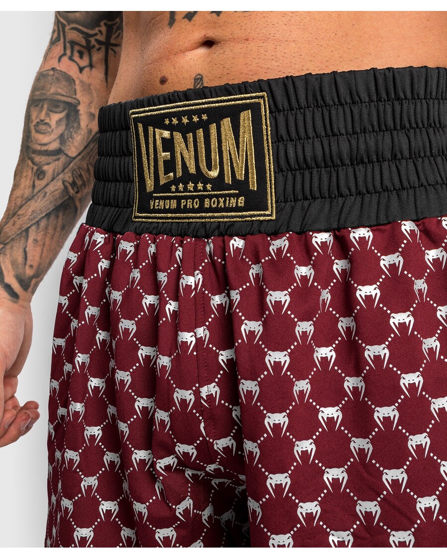 Venum Monogram Boks Kısa - Siyah/bordo