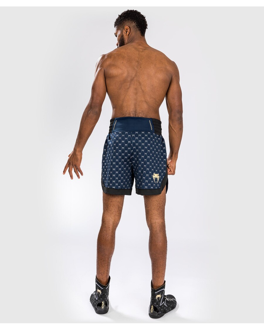 Boksarske Kratke Hlače Z Monogramom Venum - črne/mornarsko Modre