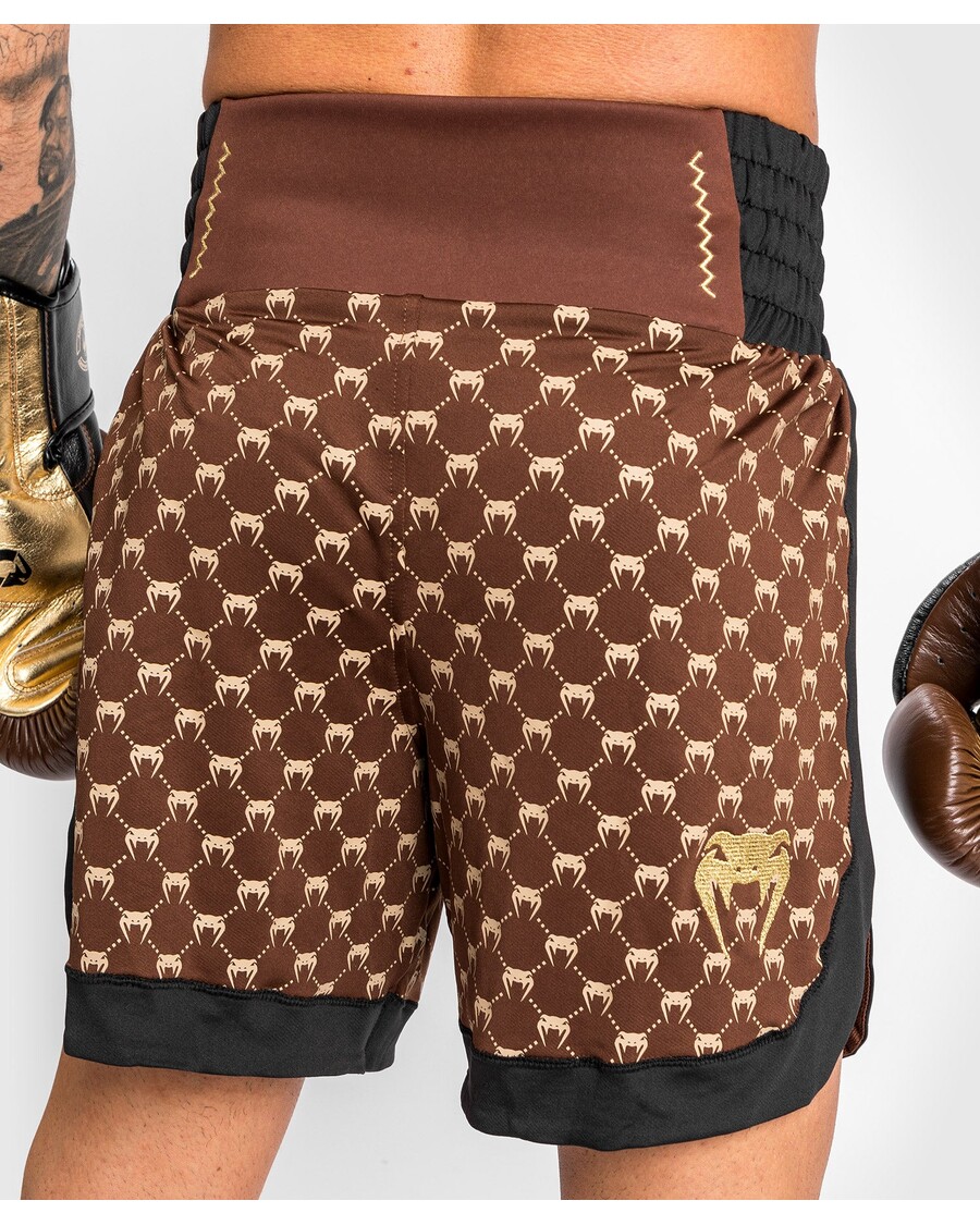 Venum モノグラム ボクシング ショーツ - ブラック/ブラウン