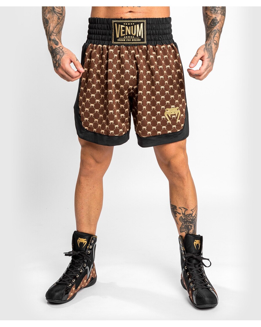 Venum Monogram Boxshorts – Schwarz/Braun