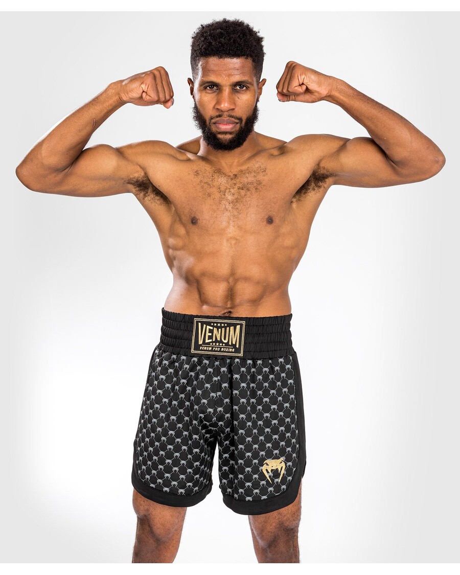 Venum モノグラム ボクシング ショートパンツ - ブラック