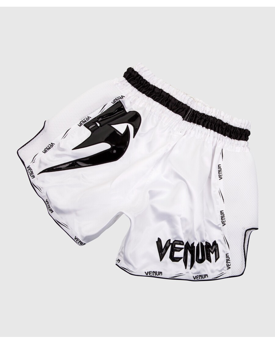 Celana Pendek Muay Thai Raksasa Venum - Putih/hitam