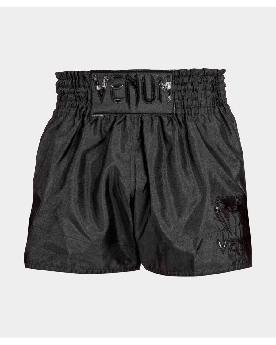 Muay-Thai-Shorts Classic Venum – Schwarz/Schwarz