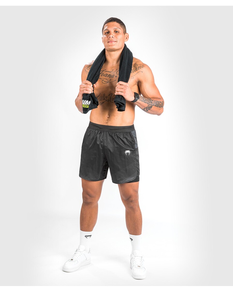 Pantaloni Scurți De Antrenament Venum Biomecha 2-în-1 - Negru/gri