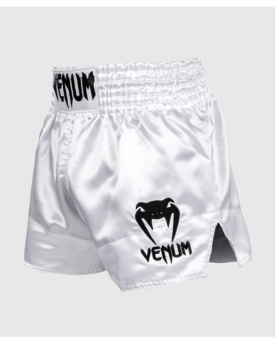 класически муай тай шорти Venum - бяло/черно
