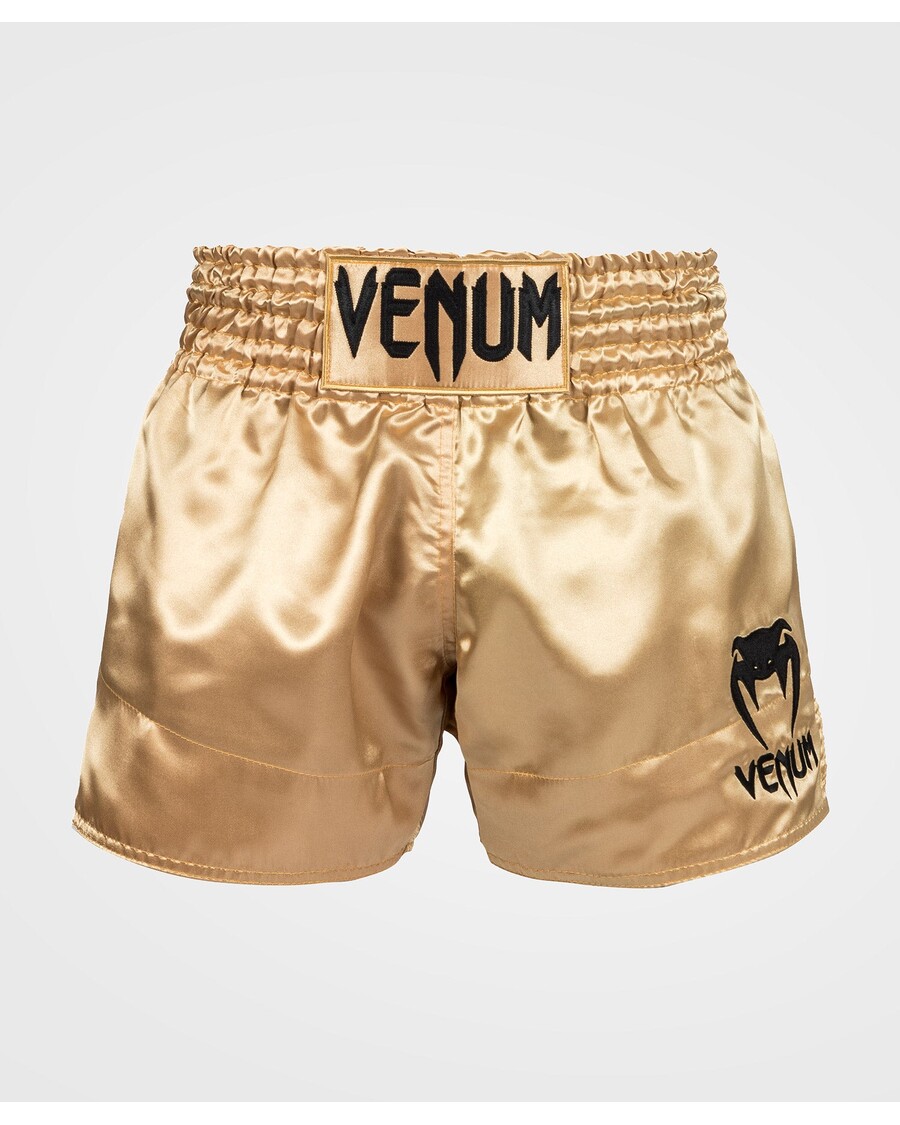 Venum Klassische Muay-Thai-Shorts – Gold/Schwarz
