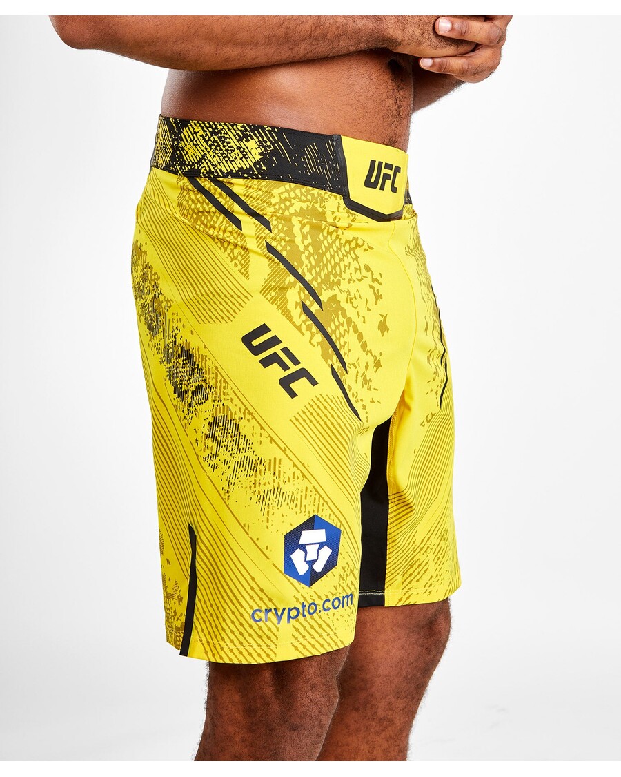 Ufc Adrenalin Oleh Venum Pertarungan Otentik Malam Pertarungan Pria Pendek - Panjang Fit - Kuning