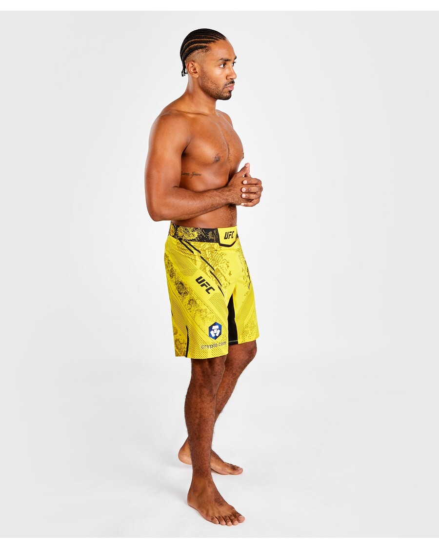 Ufc Adrenalin Oleh Venum Pertarungan Otentik Malam Pertarungan Pria Pendek - Panjang Fit - Kuning