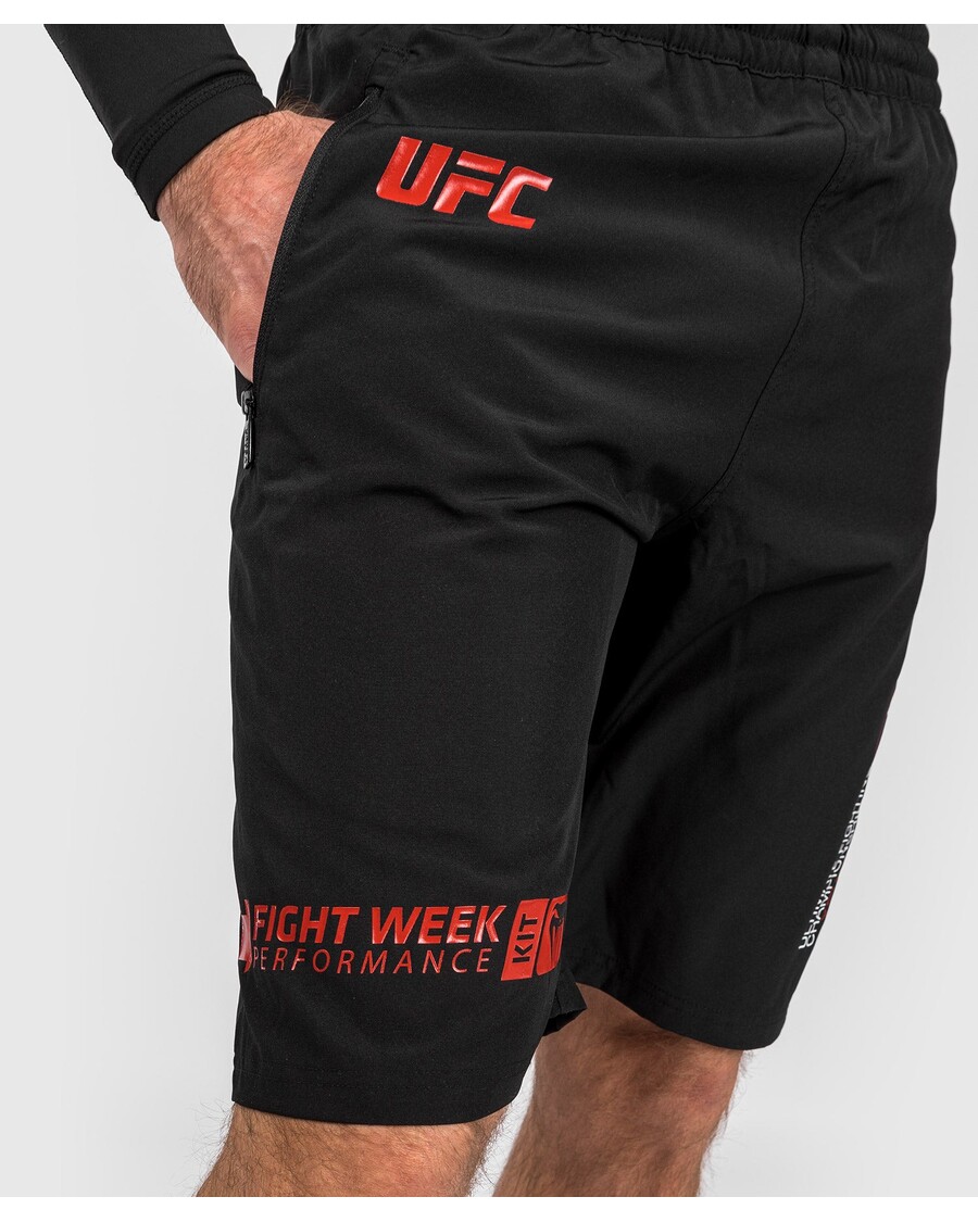 Pantaloni Scurți De Performanță Pentru Bărbați Adrenaline By Venum Fight Week Ufc - Negru