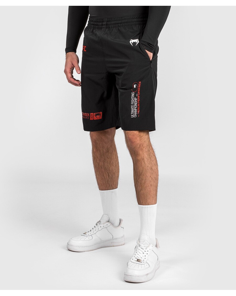 Pantaloni Scurți De Performanță Pentru Bărbați Adrenaline By Venum Fight Week Ufc - Negru