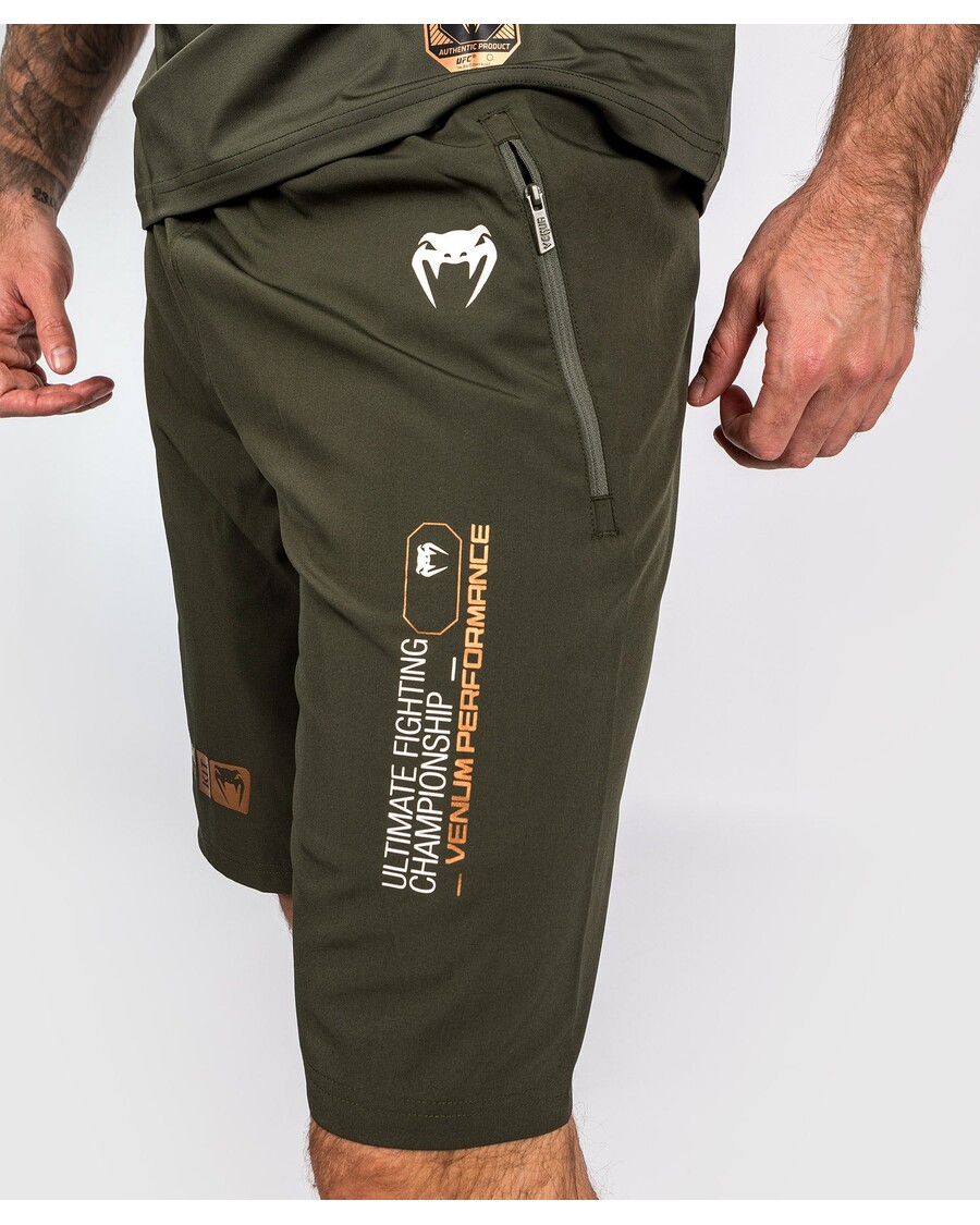 Ufc Adrenaline By Venum Fight Week Prestatieshort Voor Heren - Kaki/brons