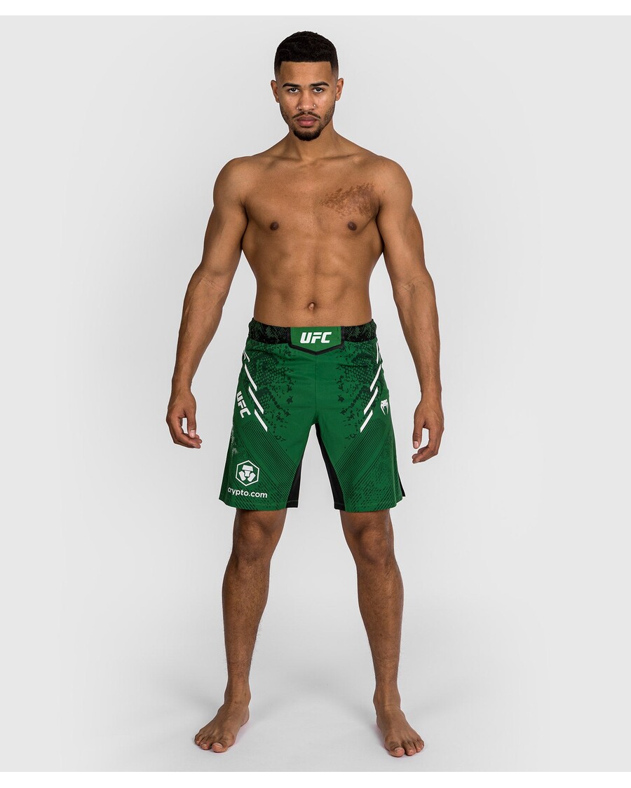 Ufc Adrenalin Oleh Venum Pertarungan Otentik Malam Pertarungan Pria Pendek - Panjang Fit - Hijau