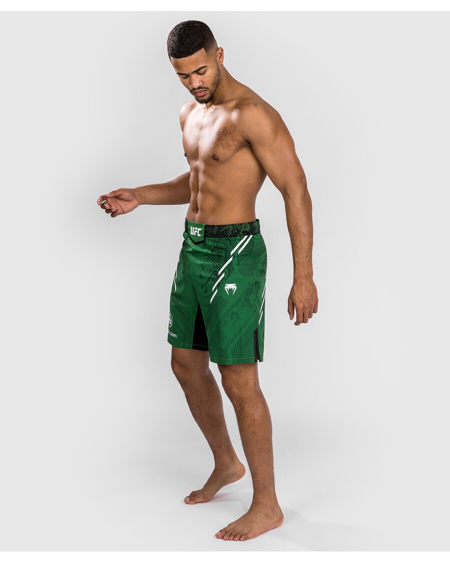 Ufc Adrenalin Oleh Venum Pertarungan Otentik Malam Pertarungan Pria Pendek - Panjang Fit - Hijau