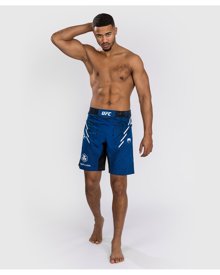 Ufc Adrenaline By Venum Autentisk Kamp Nat Herre Kamp Kort - Lang Pasform - Blå