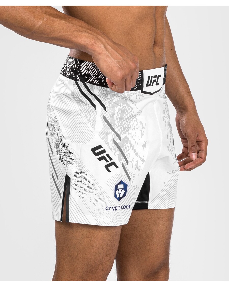 Ufc Adrenaline By Venum Autentsed Võitlusõhtud Meeste Võitluspüksid - Lühikesed Püksid - Valged