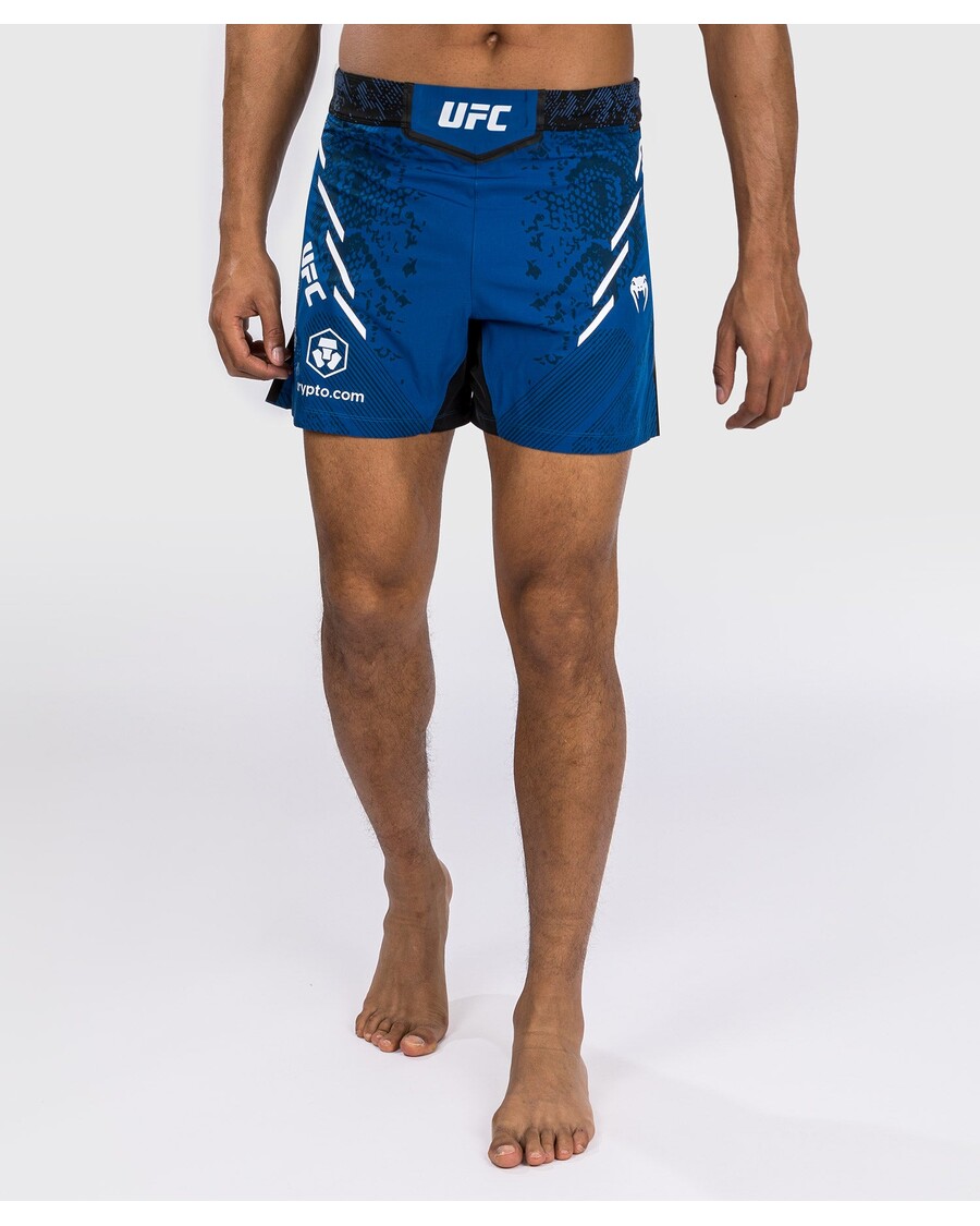 UFC Adrenalin Von Venum Authentic Fight Night Herren-Kampfshorts – Kurze Passform – Blau