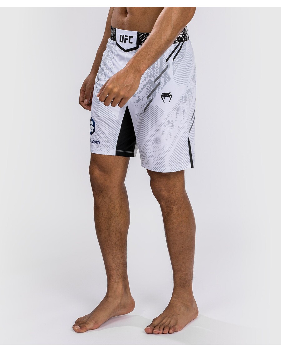 Ufc Adrenalin Oleh Venum Pertarungan Otentik Malam Pertarungan Pria Pendek - Panjang Fit - Putih