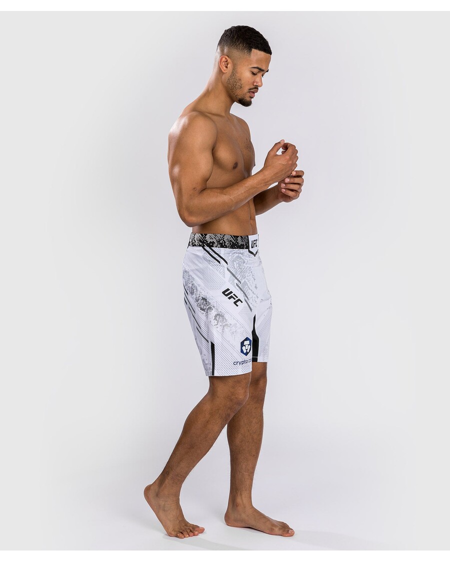 Ufc Adrenalin Oleh Venum Pertarungan Otentik Malam Pertarungan Pria Pendek - Panjang Fit - Putih