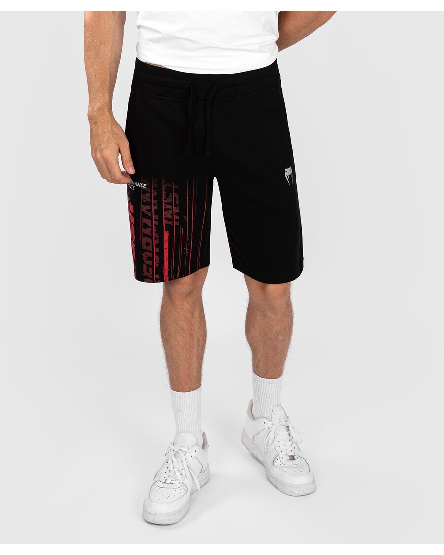 UFC Venum Performance Institute 2.0 Herren-Baumwollshorts – Schwarz/Rot