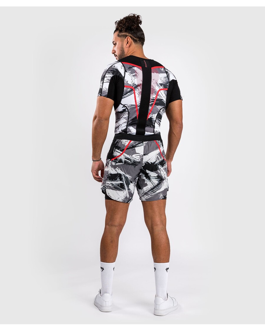 тренировочные шорты Venum Electron 3.0 - серый/красный