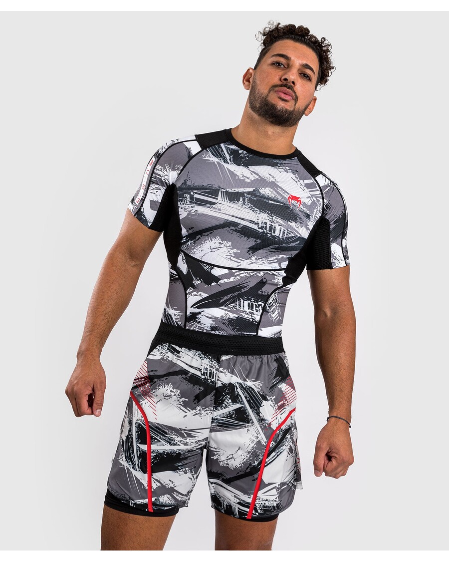 тренировочные шорты Venum Electron 3.0 - серый/красный