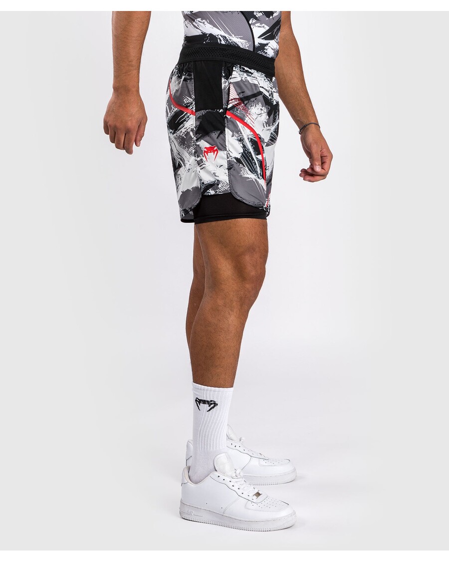 тренировочные шорты Venum Electron 3.0 - серый/красный