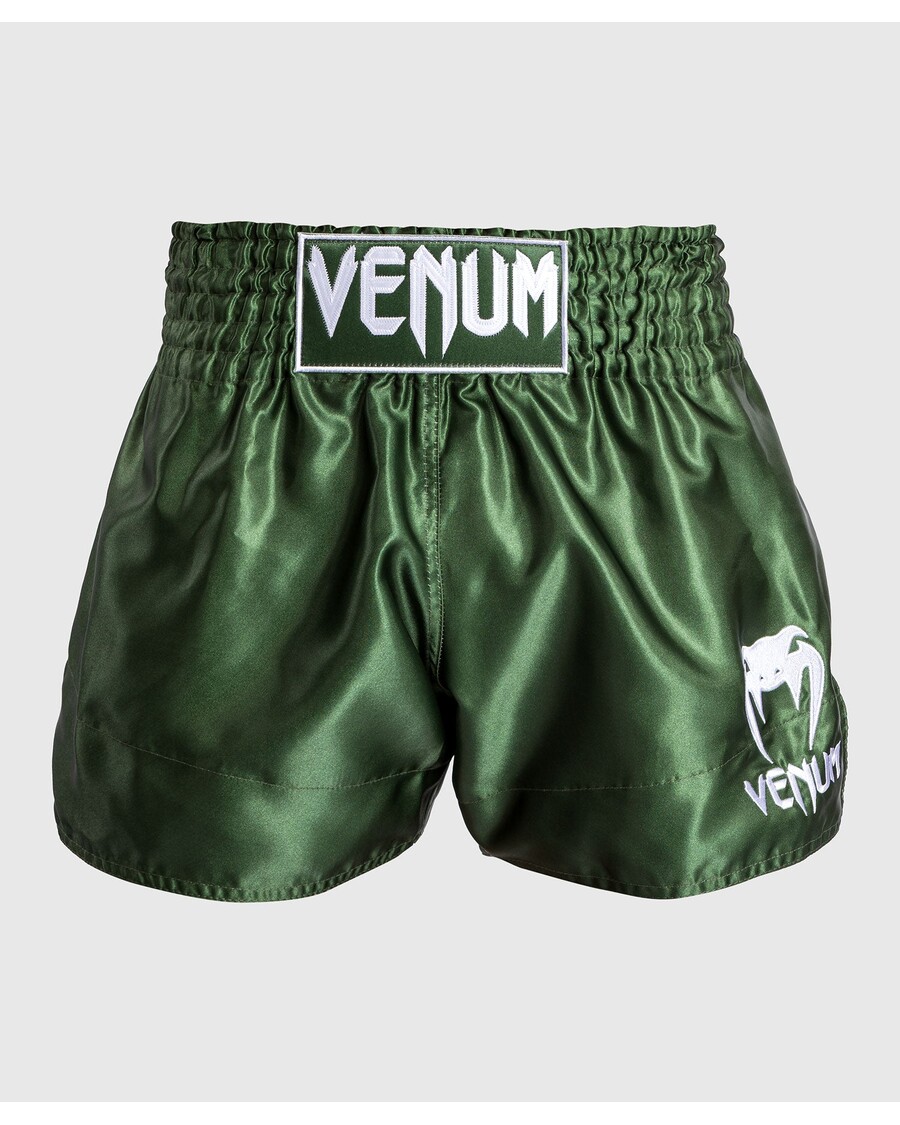 Venum Classic Muay Thai Short Khaki/Weiß