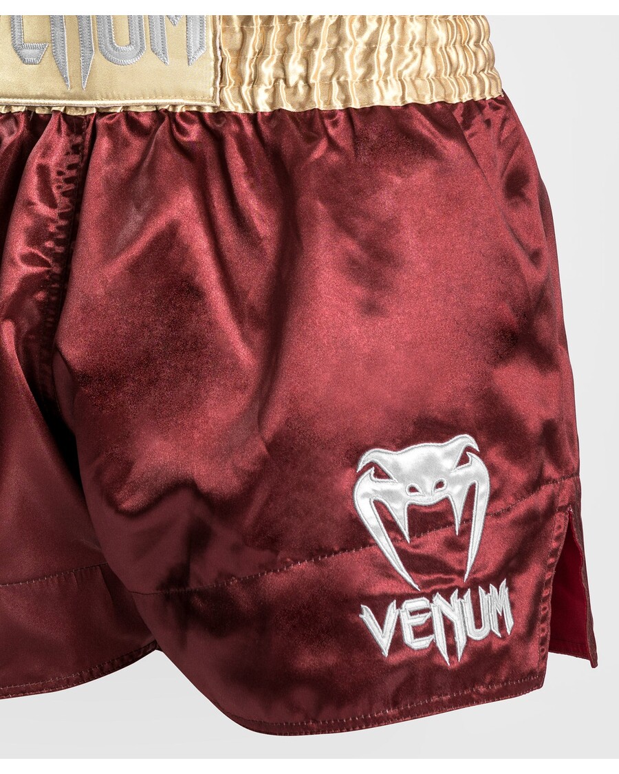 Venum Classic Muay Thaï Short - Bordo/zlato/belo
