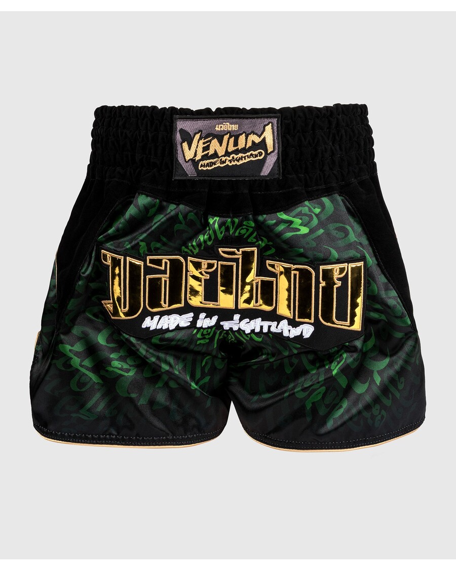 Venum Attack Muay Thai Short – Schwarz/Grün