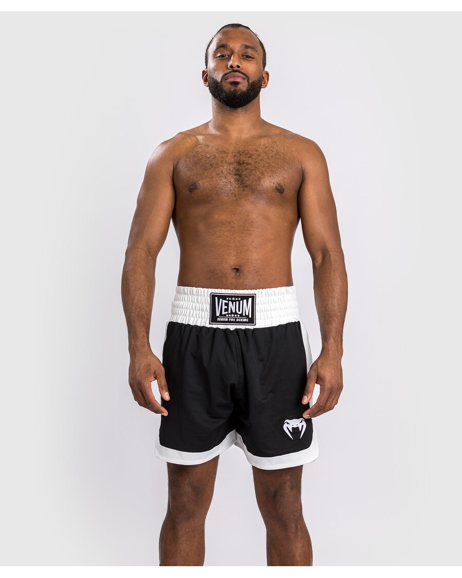 Venum Klassische Boxshorts – Schwarz/Weiß