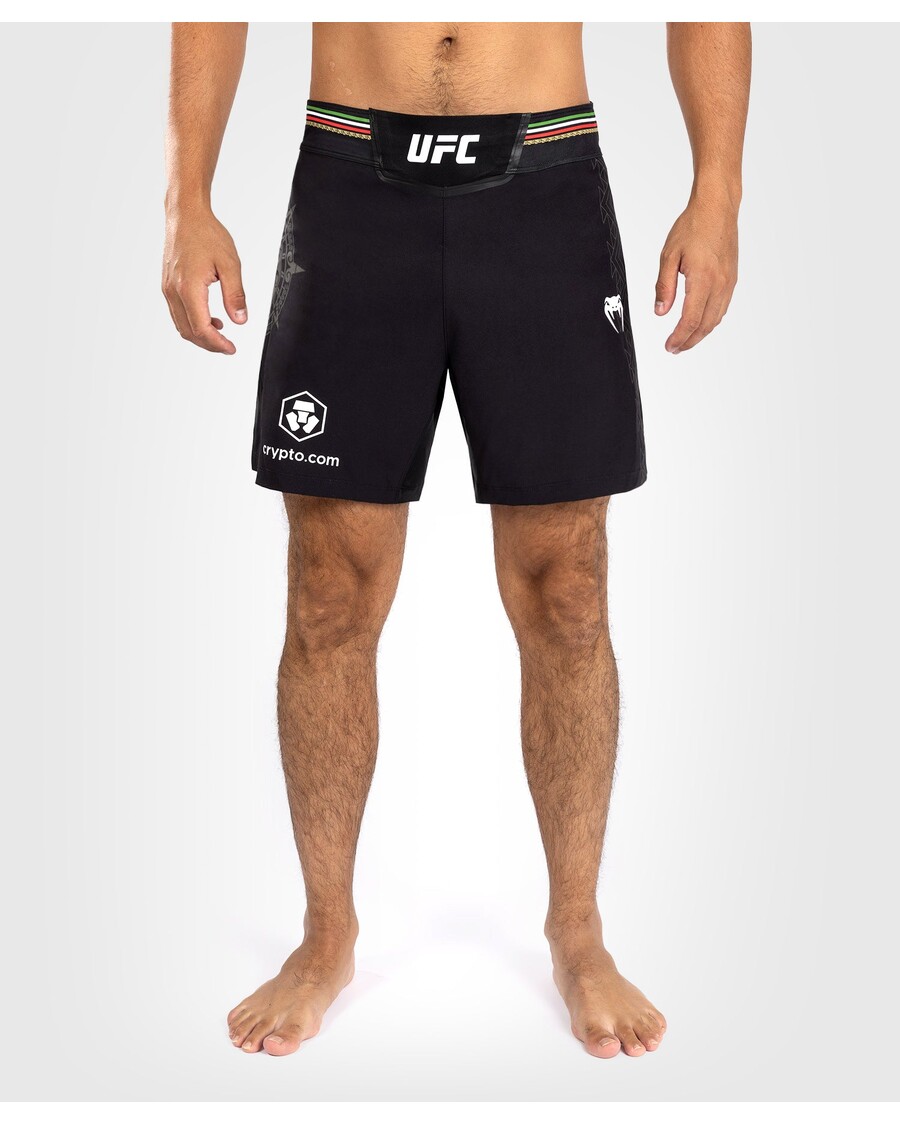 Noche UFC Von Venum Authentic Fight Night Herren-Kampfshorts – Kurze Passform – Schwarz