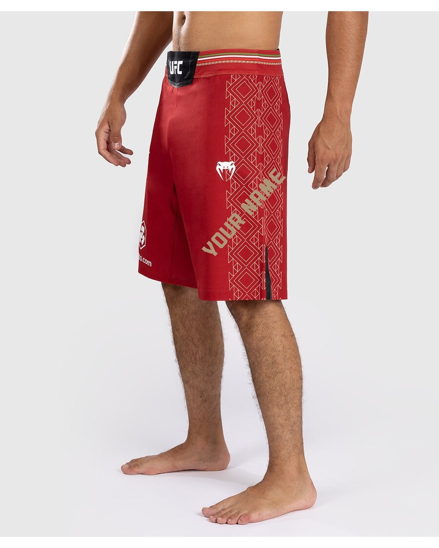 UFC Noche Von Venum Personalisierte Authentische Fight Night Herren-Kampfshorts – Rot