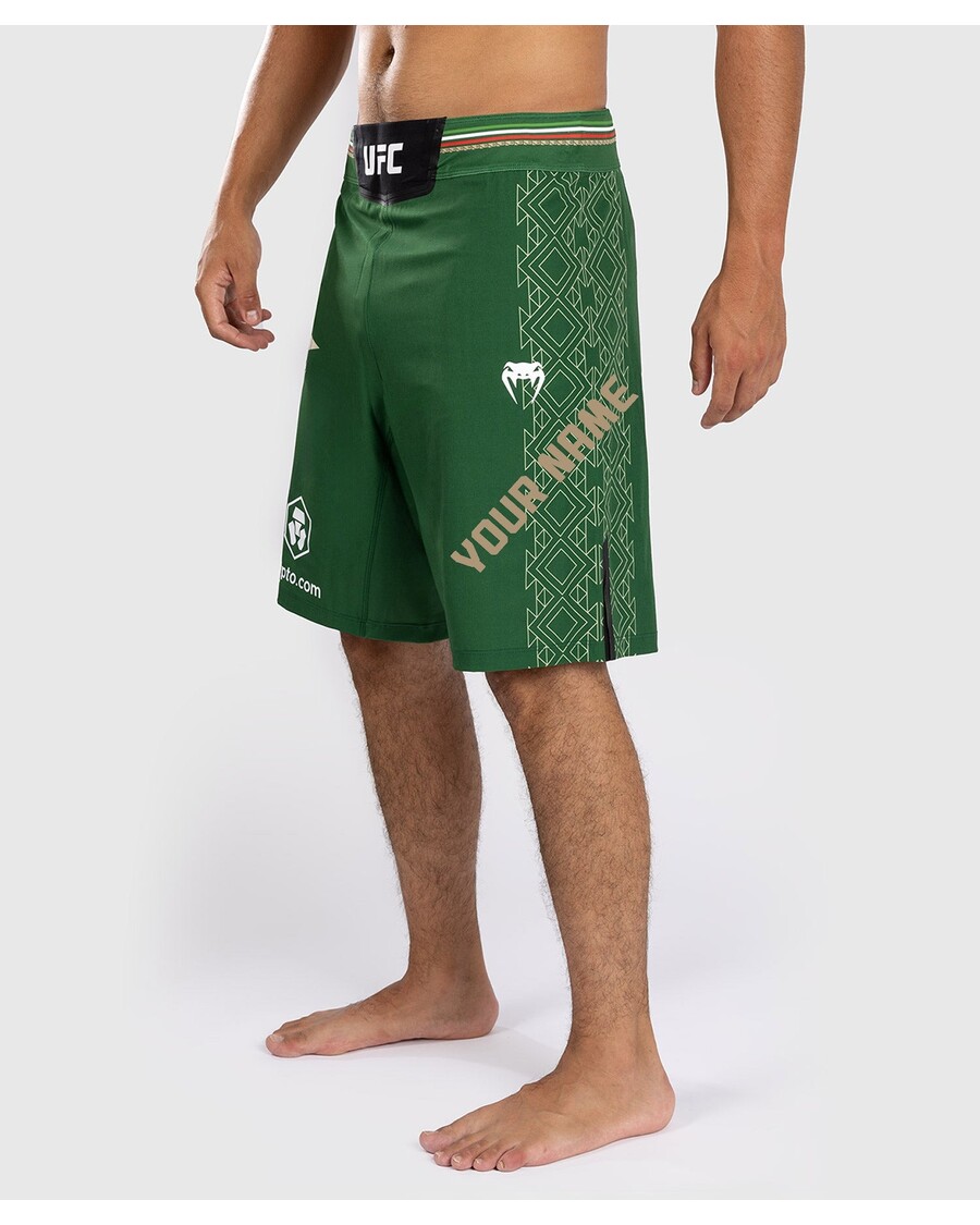 UFC Noche Von Venum Personalisierte Authentische Fight Night Herren-Kampfshorts – Grün