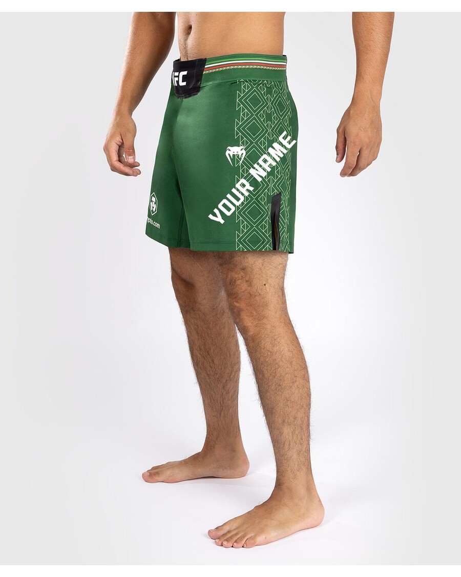 UFC Noche Von Venum Personalisierte Authentische Fight Night Herren-Kampfshorts – Grün