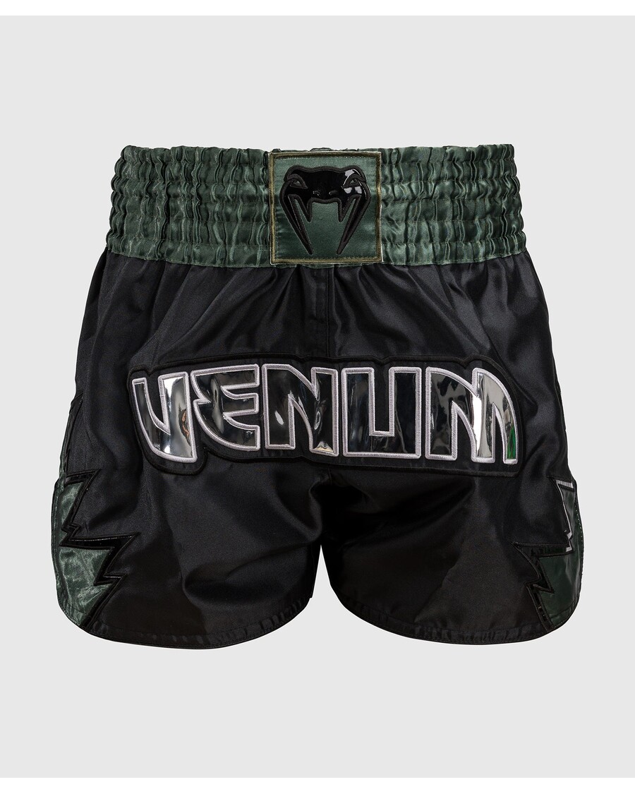 Venum Inferno Muay-Thai-Shorts – Tiefschwarz/khaki