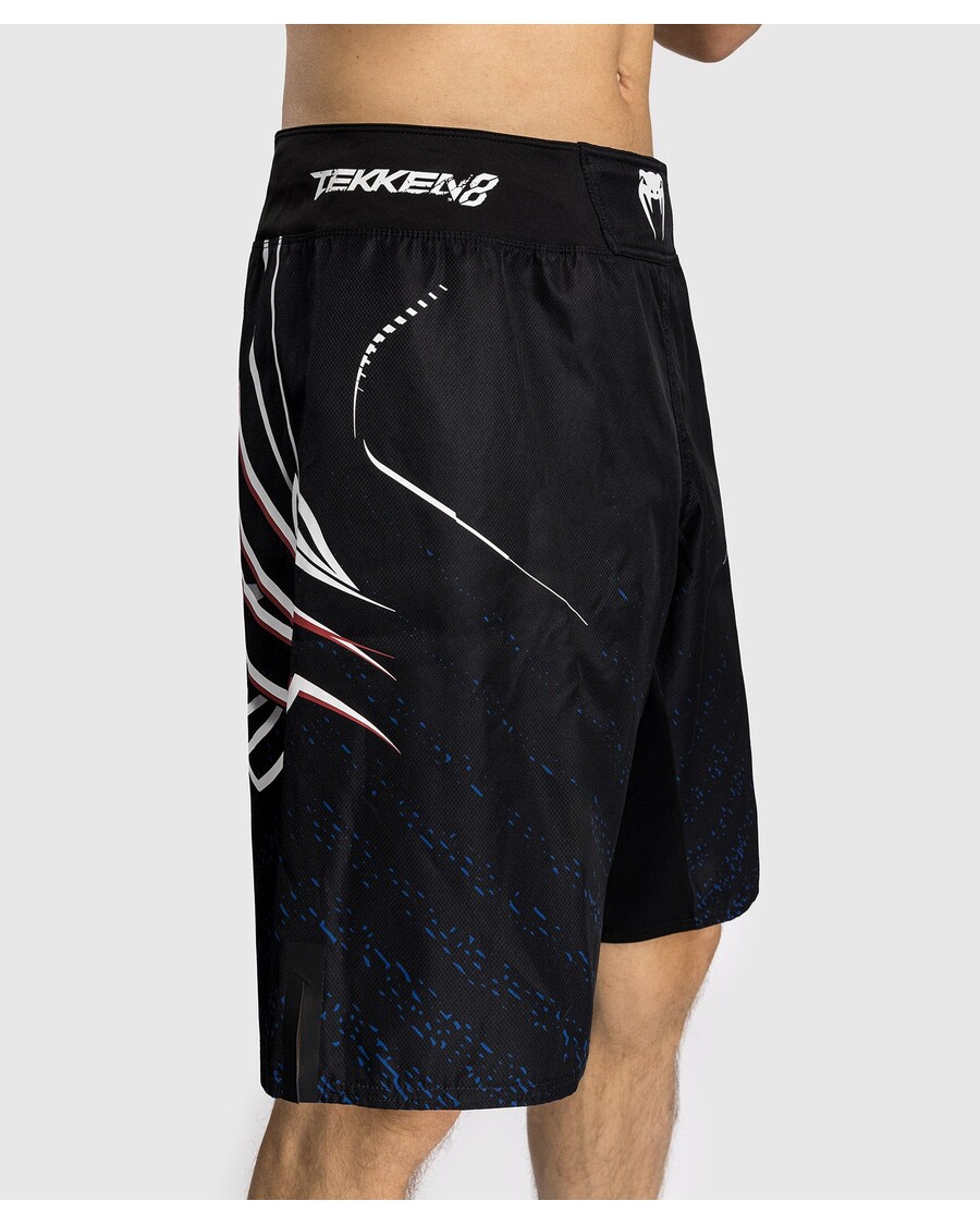 Venum X Tekken 8 - شورت قتال جين كازاما - أزرق/أسود/أبيض